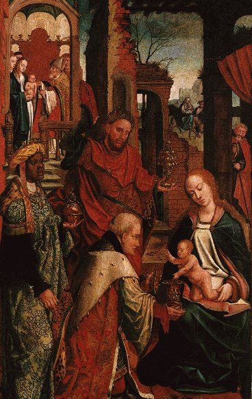Bartholom�us Bruyn der �ltere: Anbetung der heiligen drei K�nige, im Wallraff-Richartz-Museum in K�ln